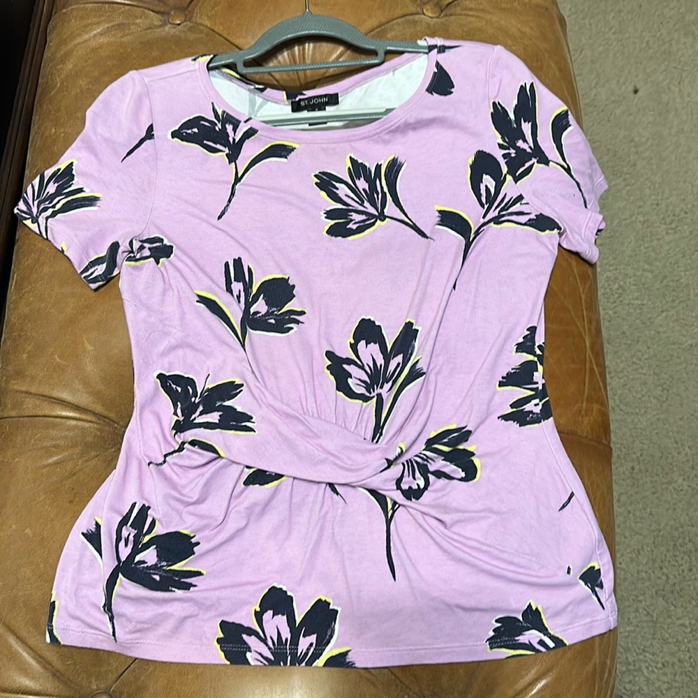 St John short sleeve blouse